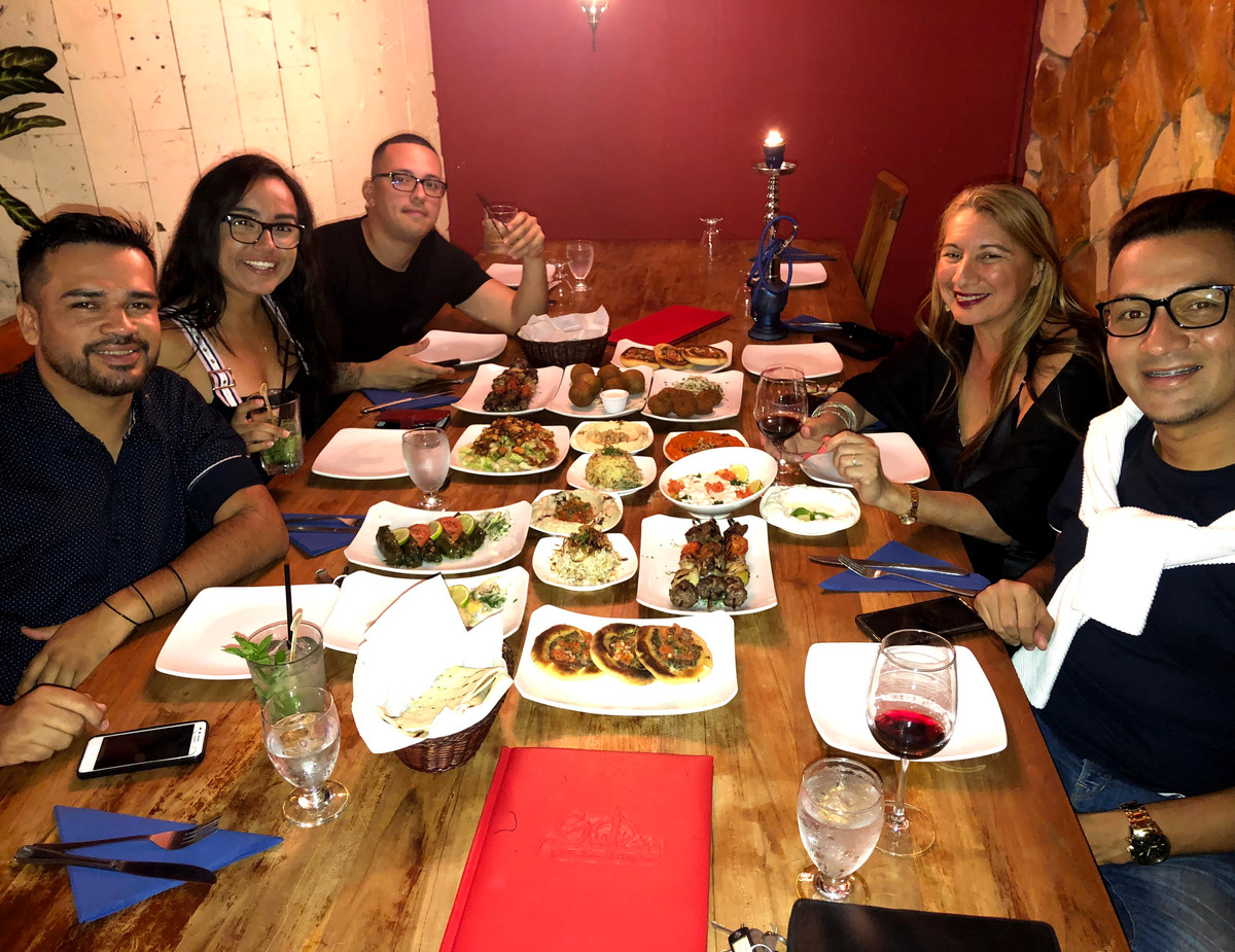 Guests dining together at Sultan Restaurant