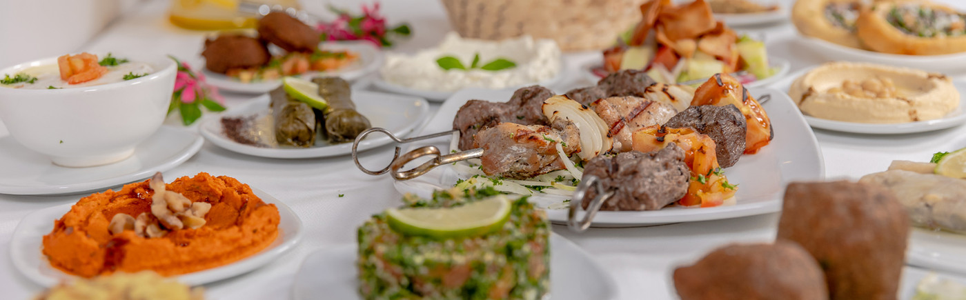 Sharing platters at Sultan Restaurant